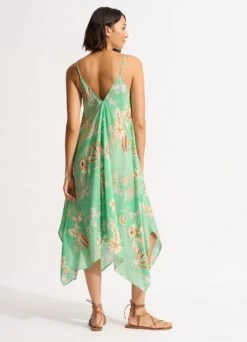 Eden Scarf Dress - Mint 8 Eden Scarf Dress - Mint -Fashion Swimwear Store 55084 DR Mint 5