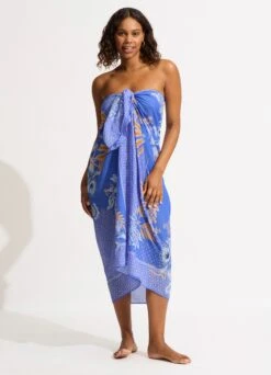 Eden Sarong - Azure -Fashion Swimwear Store 55085 SG Azure 7