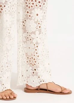 Crochet Pant - White -Fashion Swimwear Store 55093 PA White 7