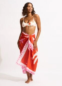 La Palma Sarong - Tamarillo -Fashion Swimwear Store 55101 SG Tamarillo 3