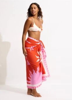 La Palma Sarong - Tamarillo -Fashion Swimwear Store 55101 SG Tamarillo 4