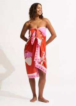 La Palma Sarong - Tamarillo -Fashion Swimwear Store 55101 SG Tamarillo 8