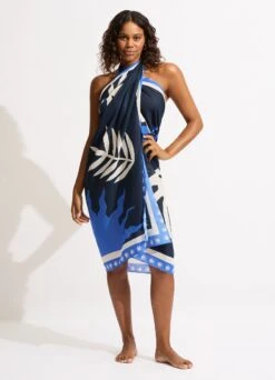 La Palma Sarong - True Navy -Fashion Swimwear Store 55101 SG True 20Navy 7