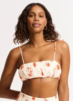 La Palma Crop Top - Tamarillo -Fashion Swimwear Store 55102 TO Tamarillo 4