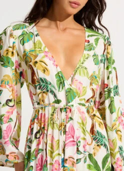 Tropica Maxi Dress - Ecru -Fashion Swimwear Store 55115 DR Ecru 6