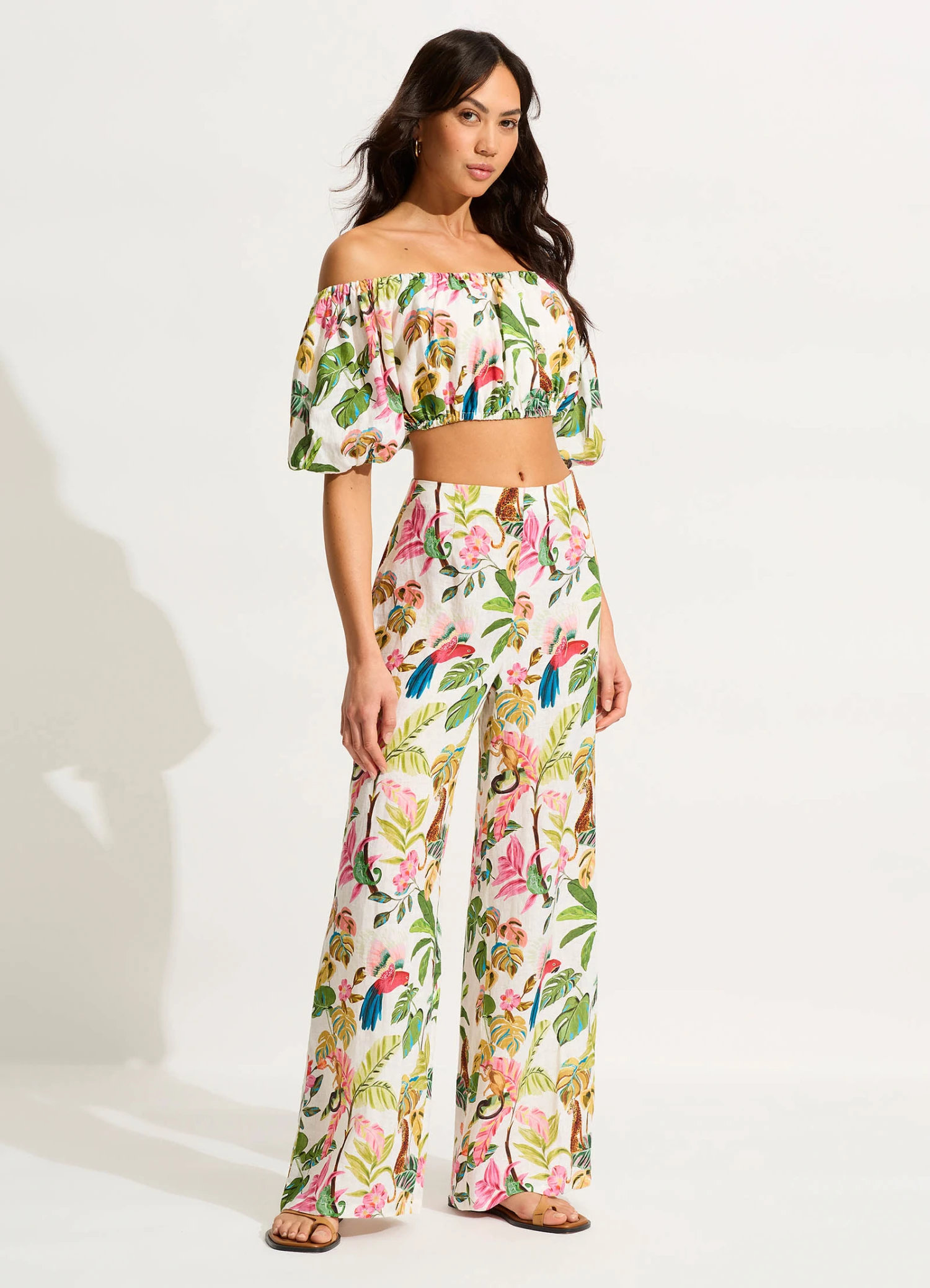 Tropica Off-Shoulder Top - Ecru 5 Tropica Off-Shoulder Top - Ecru - Image 3