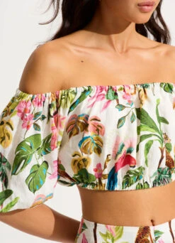 Tropica Off-Shoulder Top - Ecru 13 Tropica Off-Shoulder Top - Ecru -Fashion Swimwear Store 55128 TO Ecru 7