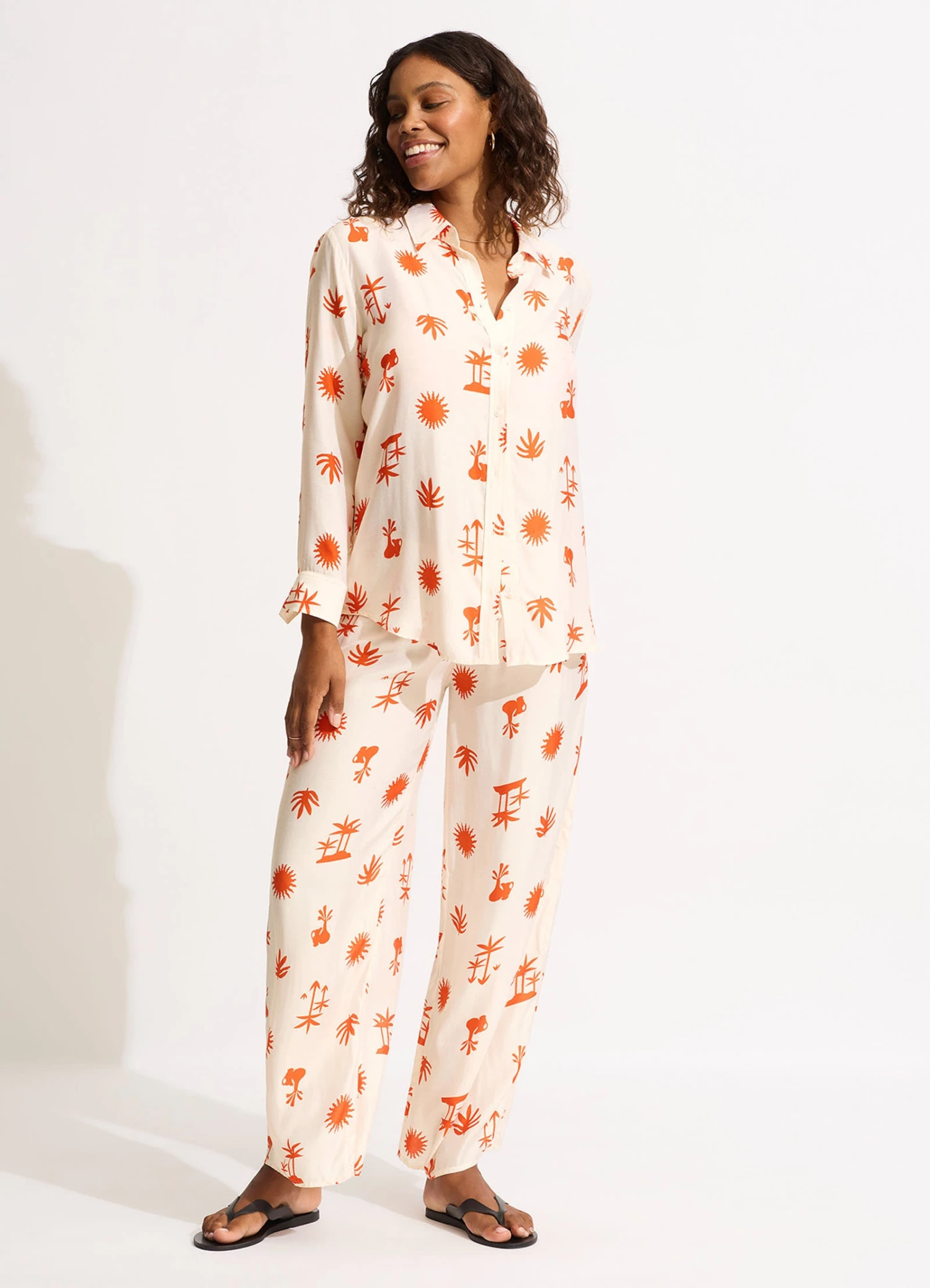 La Palma Silk Shirt - Tamarillo 5 La Palma Silk Shirt - Tamarillo - Image 3