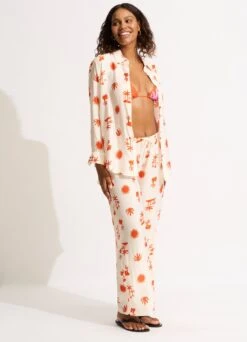 La Palma Silk Pant - Tamarillo 8 La Palma Silk Pant - Tamarillo -Fashion Swimwear Store 55132 PA Tamarillo 5