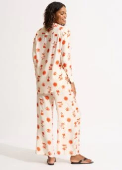 La Palma Silk Pant - Tamarillo 9 La Palma Silk Pant - Tamarillo -Fashion Swimwear Store 55132 PA Tamarillo 6