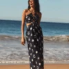 La Palma Maxi Dress - True Navy -Fashion Swimwear Store 55133 DR TrueNavy 1