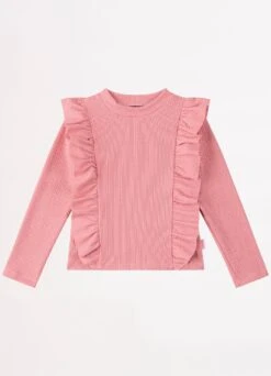 Girls Essential Rash Shirt - Rose