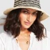 Stripe Soleil Hat - Natural/Navy -Fashion Swimwear Store 71748 HT Natural 21Na 2 69a0c1ce a307 4285 9685 173ae79940b8