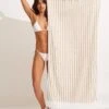 Marina Stripe Towel - Natural 1 Marina Stripe Towel - Natural -Fashion Swimwear Store 71761 TL Natural 1 091b755e 0ee5 40af a338 b6aefe4ac7eb