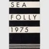 Folly Stripe Towel - Black -Fashion Swimwear Store 71772 TL Black 1 24bc0774 ea46 4fd2 9895 77b6685f47b3