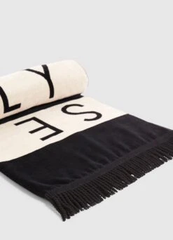 Folly Stripe Towel - Black 10 Folly Stripe Towel - Black -Fashion Swimwear Store 71772 TL Black 5 a545d10d fd57 489b 8336 7698b6d5888f