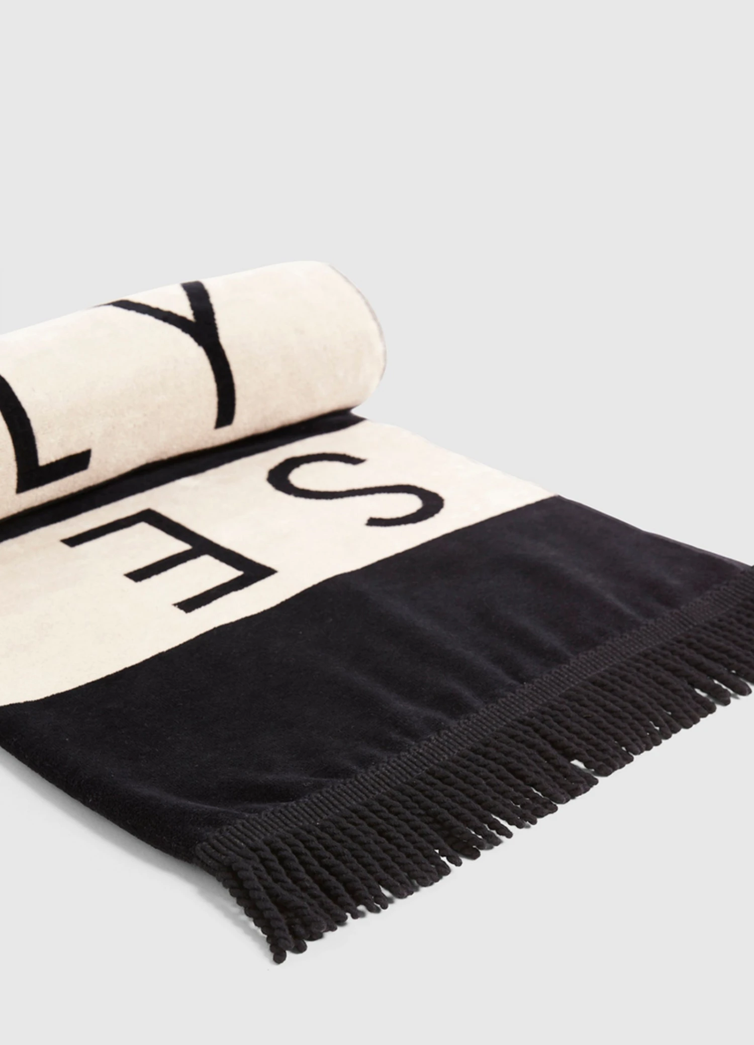 Folly Stripe Towel - Black 6 Folly Stripe Towel - Black - Image 4