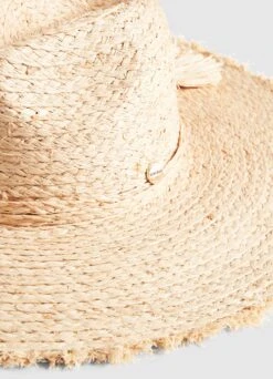 Raffia Fringe Tie Hat - Natural -Fashion Swimwear Store 71812 HT Natural 5 a81bbfe0 54c4 4e44 a7f1 17c5622d2d46