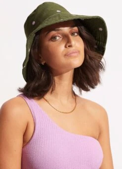 Paradise Spot Bucket Hat - Avocado -Fashion Swimwear Store 71845 HT Avocado 5
