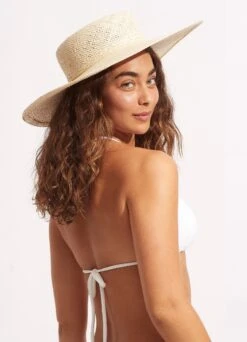 Sundown Boater Hat - Natural