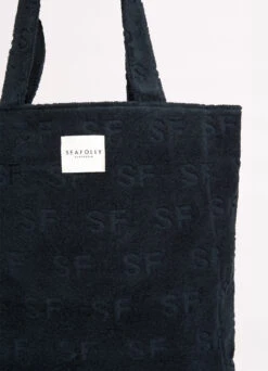 Logo Terry Tote - True Navy -Fashion Swimwear Store 71868 BG True 20Navy 3