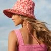 Fleur De Bloom Bucket Hat - Chilli -Fashion Swimwear Store 71881 HT Chilli 1