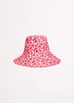 Fleur De Bloom Bucket Hat - Chilli -Fashion Swimwear Store 71881 HT Chilli 4