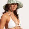 Fleur De Bloom Bucket Hat - Evergreen -Fashion Swimwear Store 71881 HT Evergreen 1