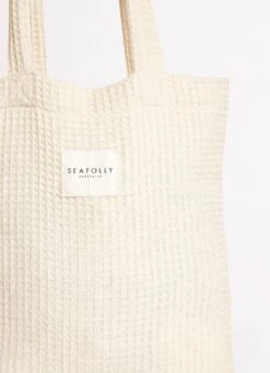 Waffle Towel & Tote Set - Sand -Fashion Swimwear Store 71897 TL Sand 4