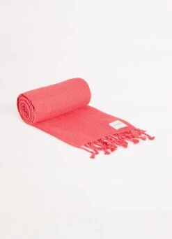 Waffle Towel & Tote Set - Sun Kissed Coral -Fashion Swimwear Store 71897 TL SunKisdCrl 6