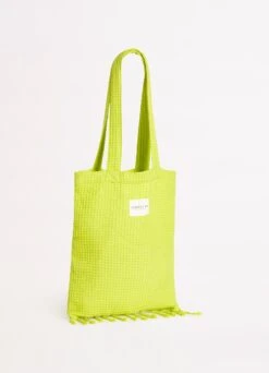 Waffle Towel & Tote Set - Wild Lime -Fashion Swimwear Store 71897 TL Wild 20Lime 3