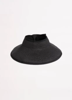 Sahara Roll Up Visor - Black -Fashion Swimwear Store 71911 HT Black 3