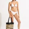 Woven Stripe Basket - Black -Fashion Swimwear Store 71948 BG Black 2