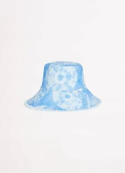 Tie Dye Bucket Hat - Azure -Fashion Swimwear Store 71954 HT Blue 4