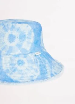 Tie Dye Bucket Hat - Azure -Fashion Swimwear Store 71954 HT Blue 5