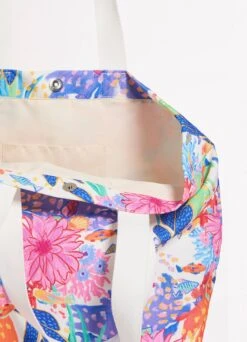 Under The Sea Tote Bag - White -Fashion Swimwear Store 71972 BG White 4